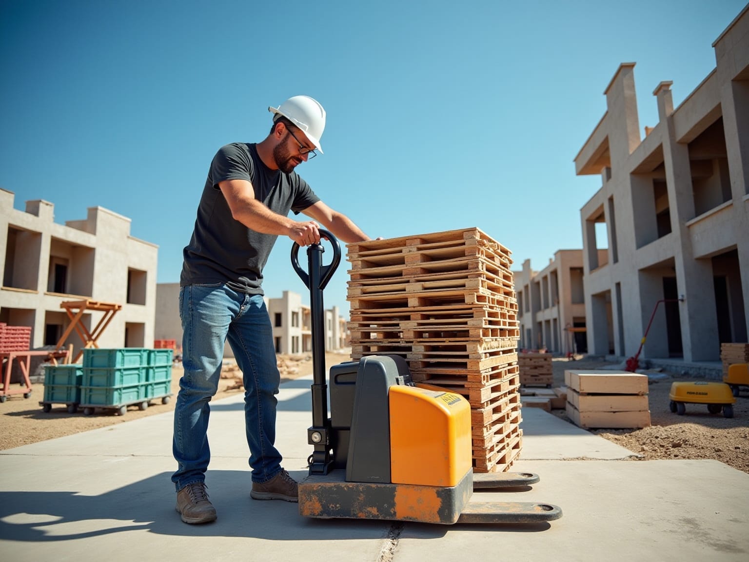 7 Benefits of Manual Pallet Stacker Rental for Construction Projects